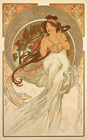 Zobacz obraz ALPHONSE MUCHA Muzyka 042, MAL_A_MUC_042