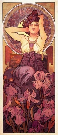Zobacz obraz ALPHONSE MUCHA Ametyst 051, MAL_A_MUC_051
